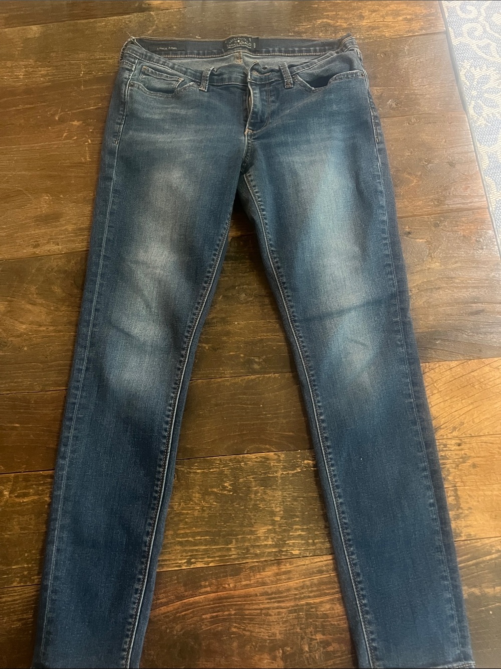 Women’s Dark Wash Charlie Skinny LUCKY Jeans - Blue